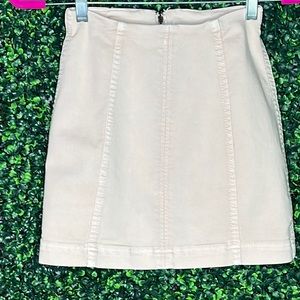 Free People Y2K 90s Style Femme Fetale Stretchy Denim Mini Skirt 0